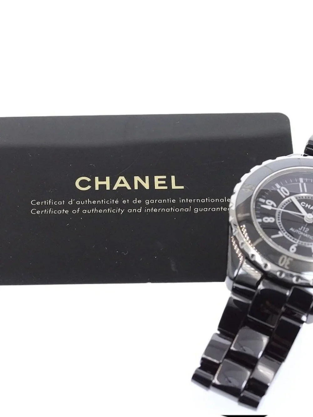 CHANEL J12 H0685 Black Ceramic 38MM Date black Dial Automatic Men's Watch_941794